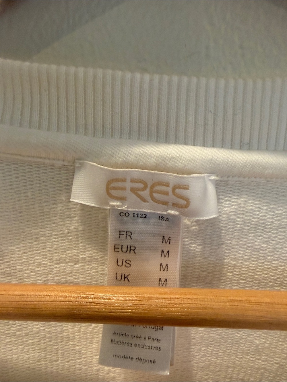 Eres Paris ISADORA White Crewneck Sweatshirt - Picture 4 of 12
